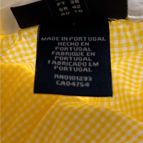 Vintage Gant Yellow & White Mini-Check Sundress - Picture 6 of 10